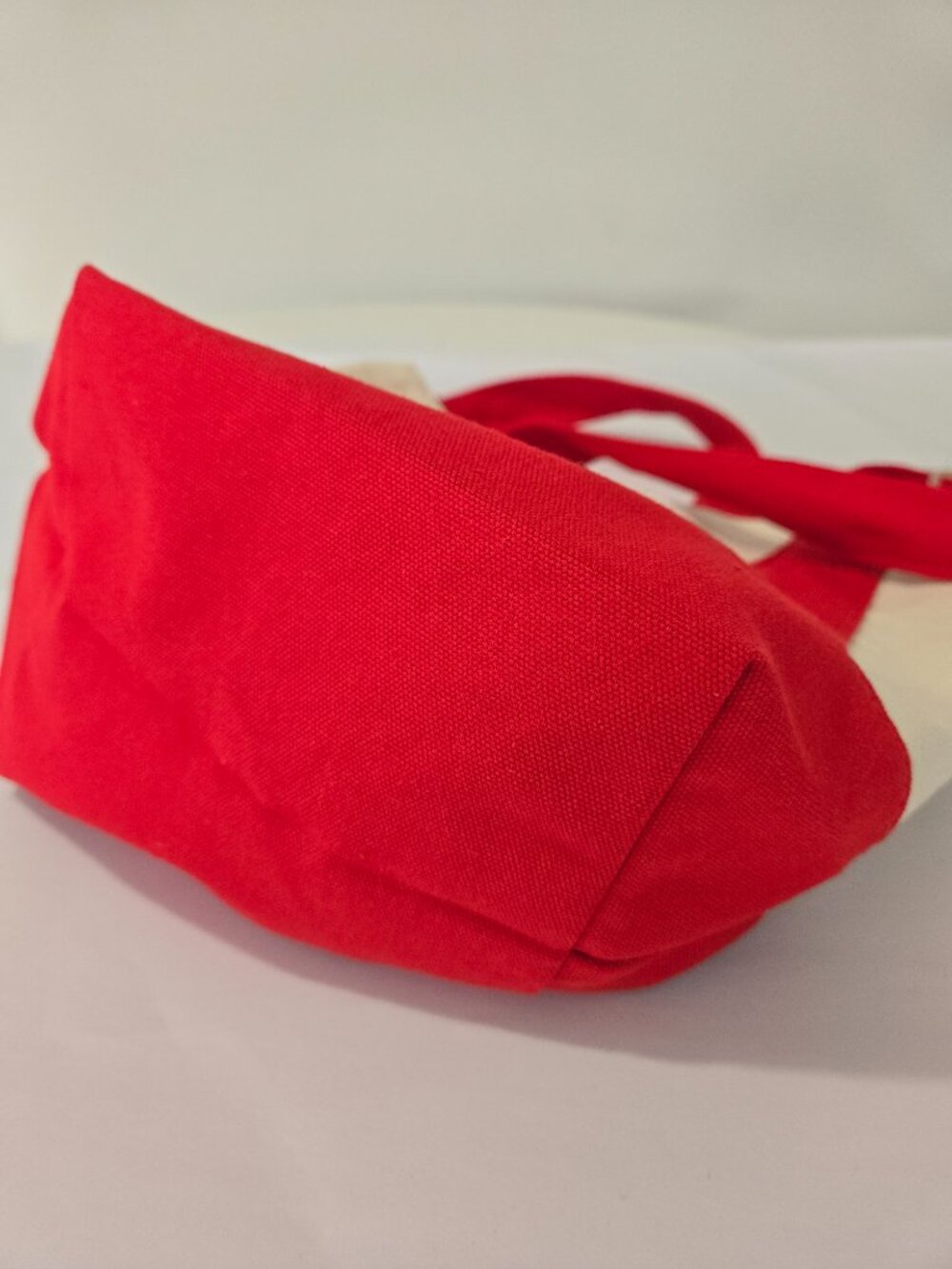 Trader Joe's Red Mini Canvas Tote Bag - Picture 5 of 5